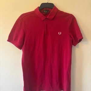 Fred Perry Men's Polo Shirt in Bold Red